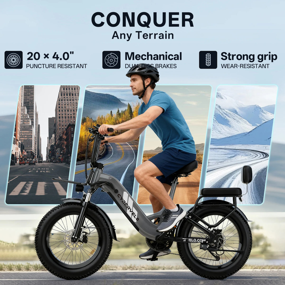 Cybervelo Step Thru Commuter Electric Bike With 1500W Motor