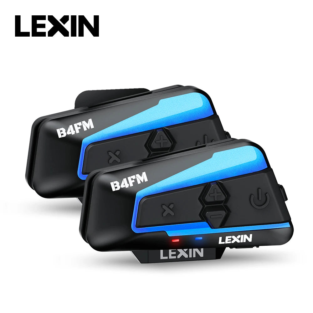 Lexin B4FM-X Bluetooth Motorcycle Intercom Headset Wireless Music Sharing