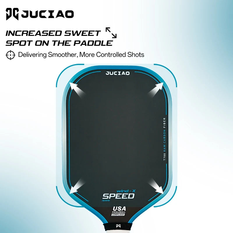JUCIAO T700 Carbon Fiber Pickleball Paddle For Power And Spin