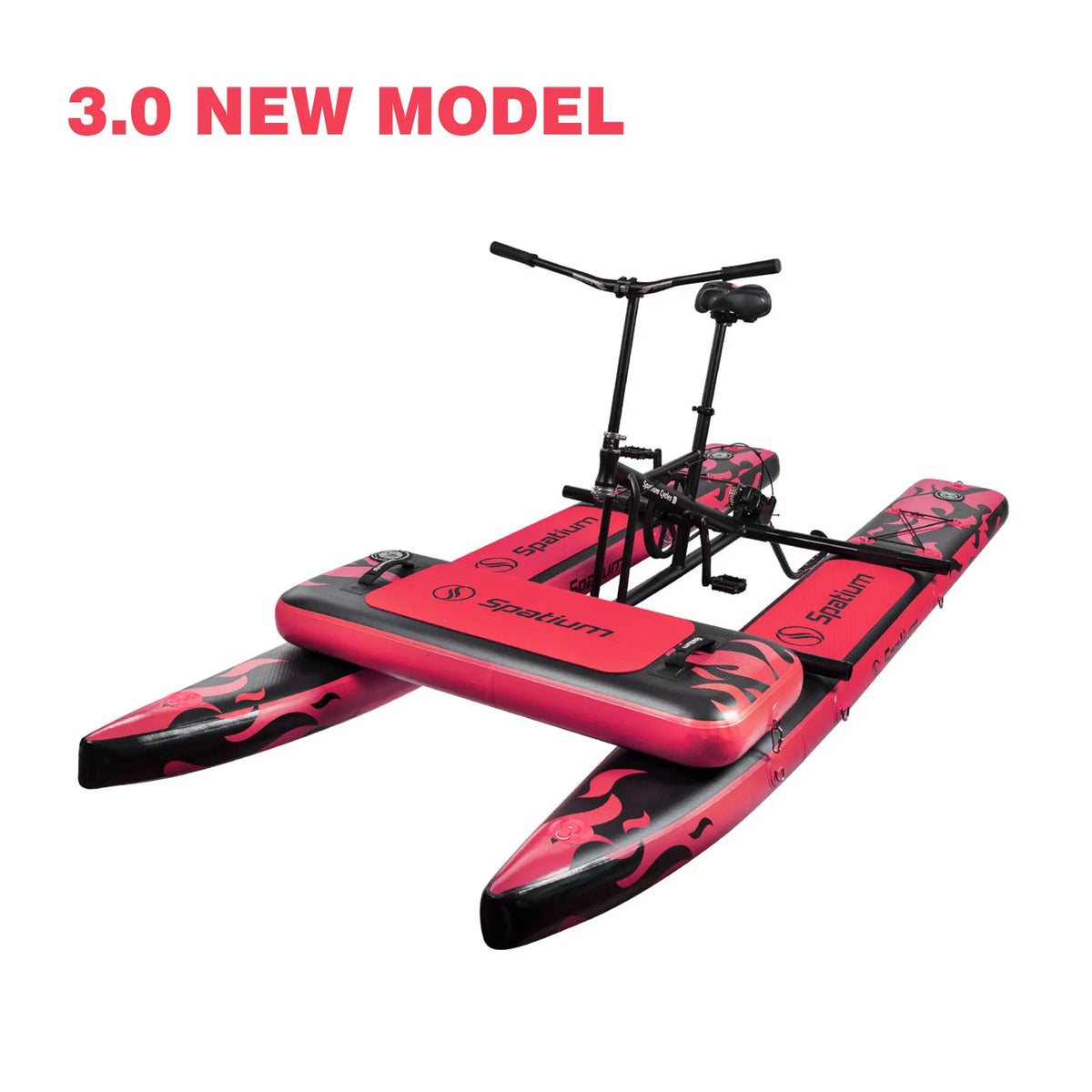 Spatium Adult Inflatable Water Bike With Pontoon And 3-Bladed Propeller