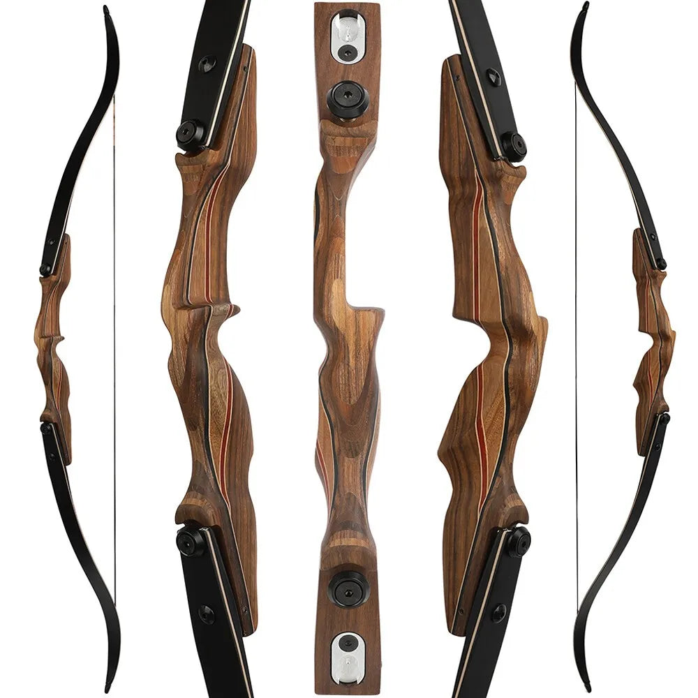 Professional Takedown Recurve Bow Set With Detachable Wood Handle