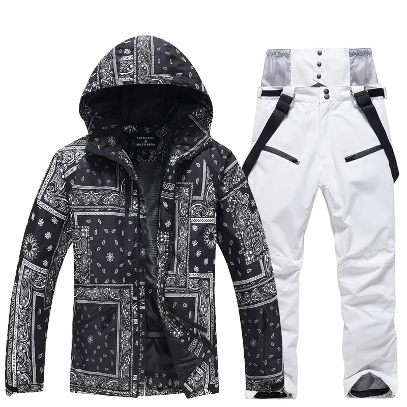 Arctic Queen Waterproof Ski Suit Jacket Pants Snowboard Outdoor Set