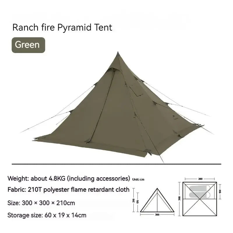Naturehike Flame Retardant Camping Tent With Chimney Window