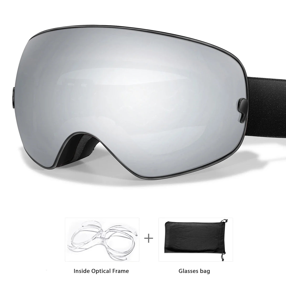 Winter UV400 Anti-Fog Ski Goggles Featuring Durable Polycarbonate Lenses