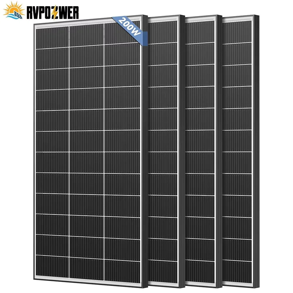RVPOZWER Bifacial N-Type Monocrystalline Solar Panel for Off-Grid Power